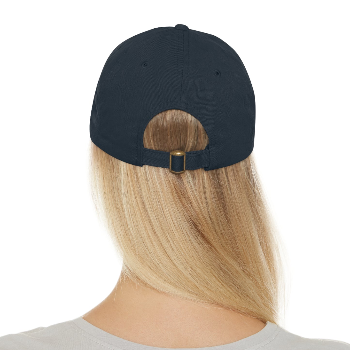 Brand logo Dad Hat with Leather Patch