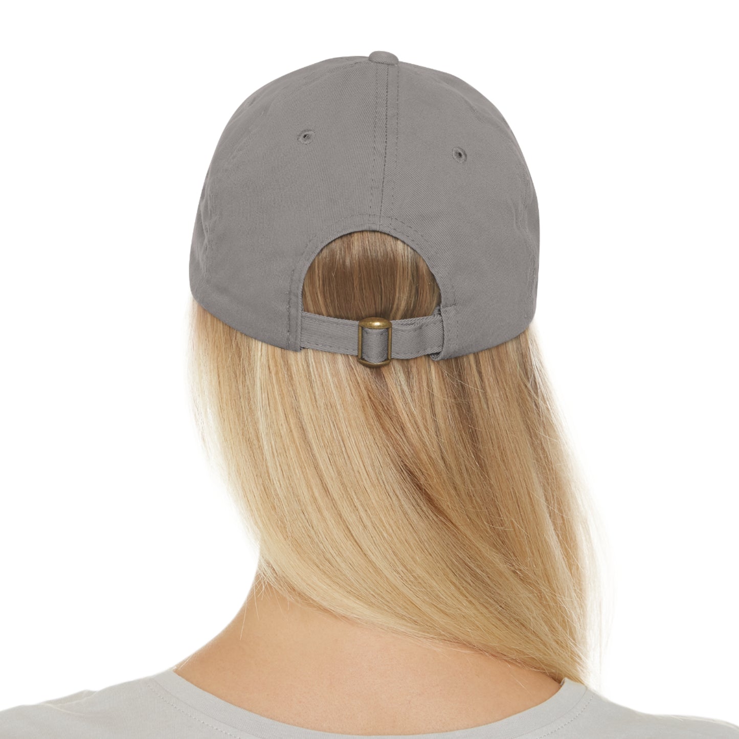 Brand logo Dad Hat with Leather Patch