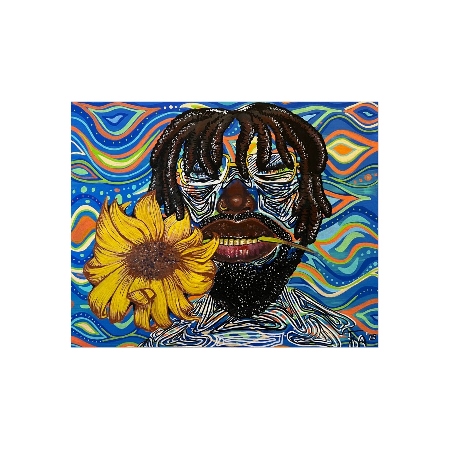‘Black boy bloom” Poster print