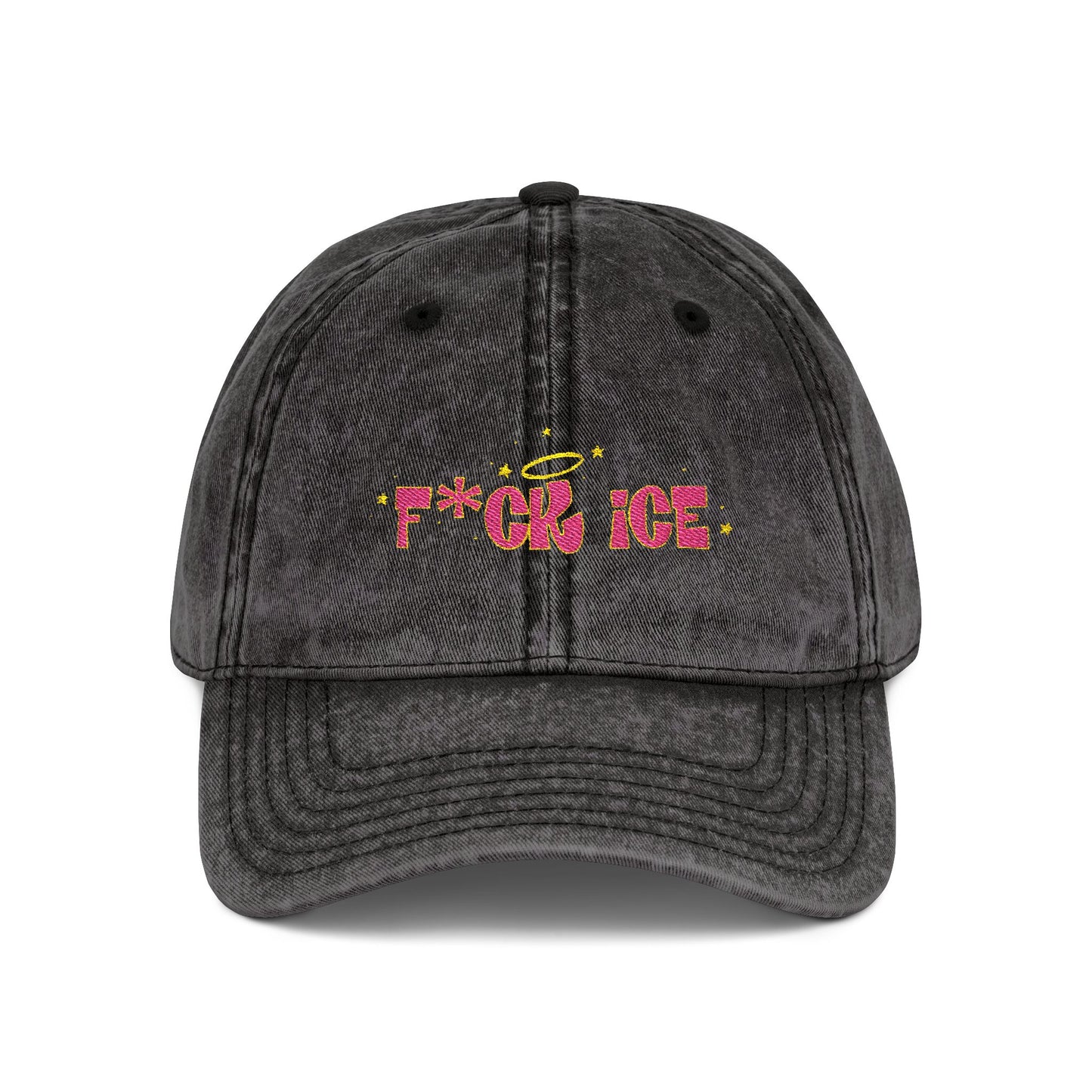‘F*ck ice’ Vintage Cap (Embroidery)