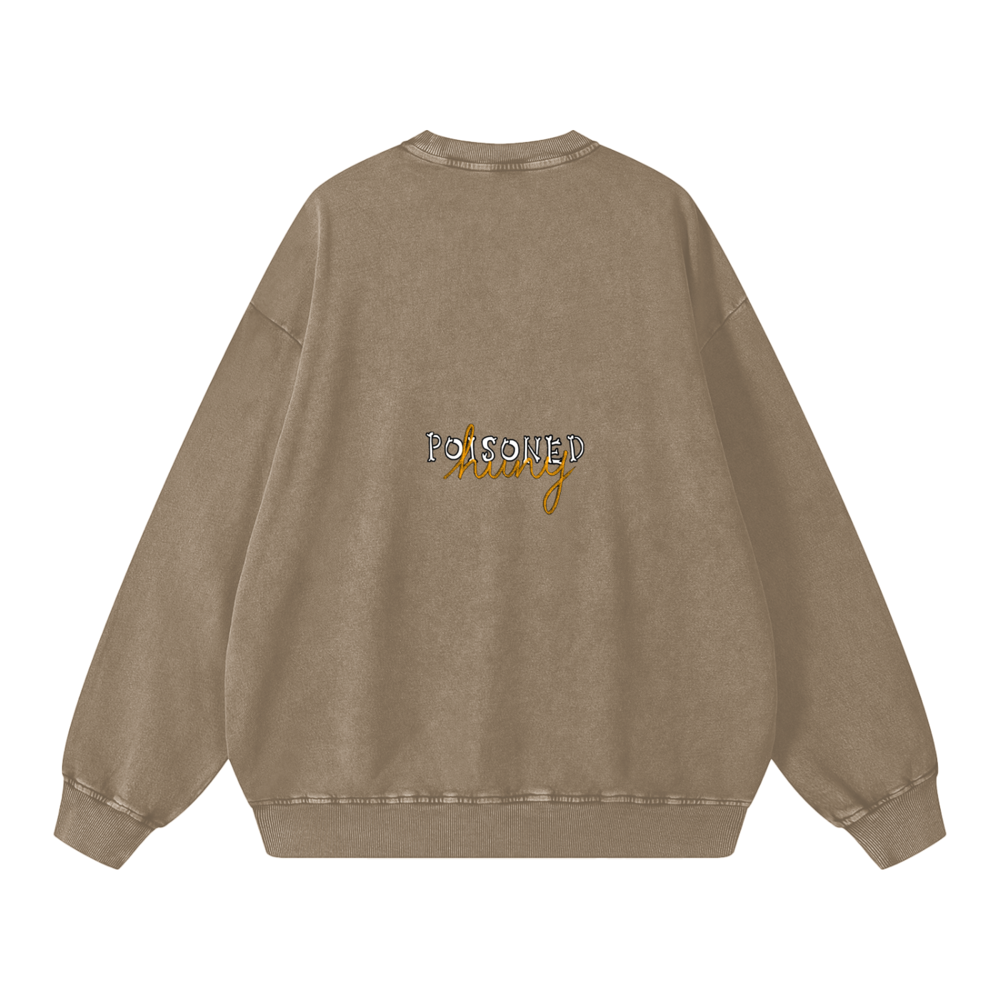 He doesn’t even go here Acid Wash Oversize Sweatshirt - 360 GSM