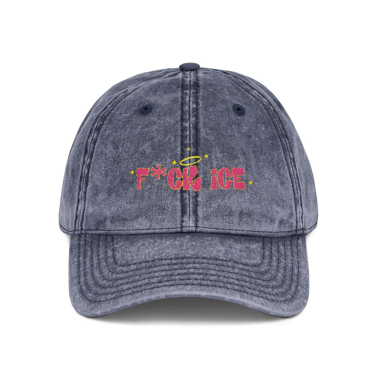 ‘F*ck ice’ Vintage Cap (Embroidery)