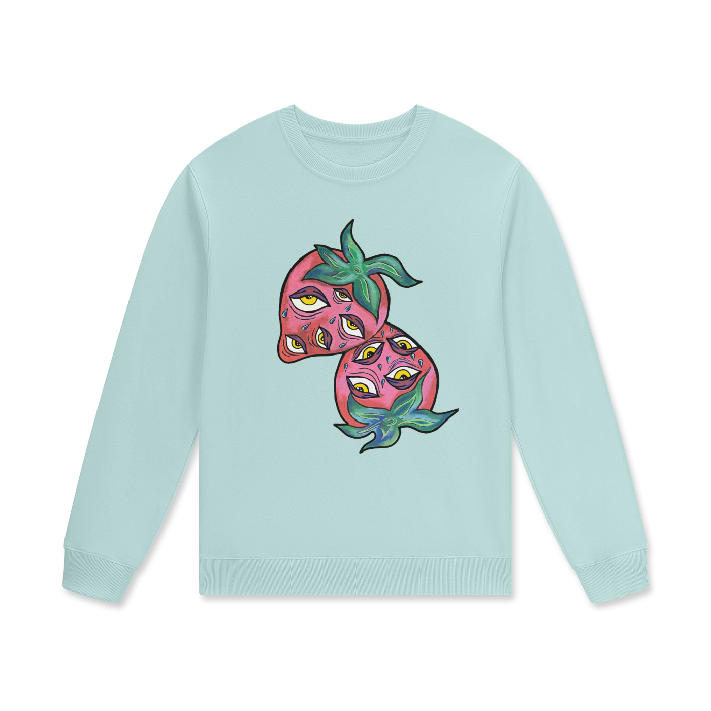 ‘Berry vision’ Streetwear Unisex Staple 100% Cotton Pullover