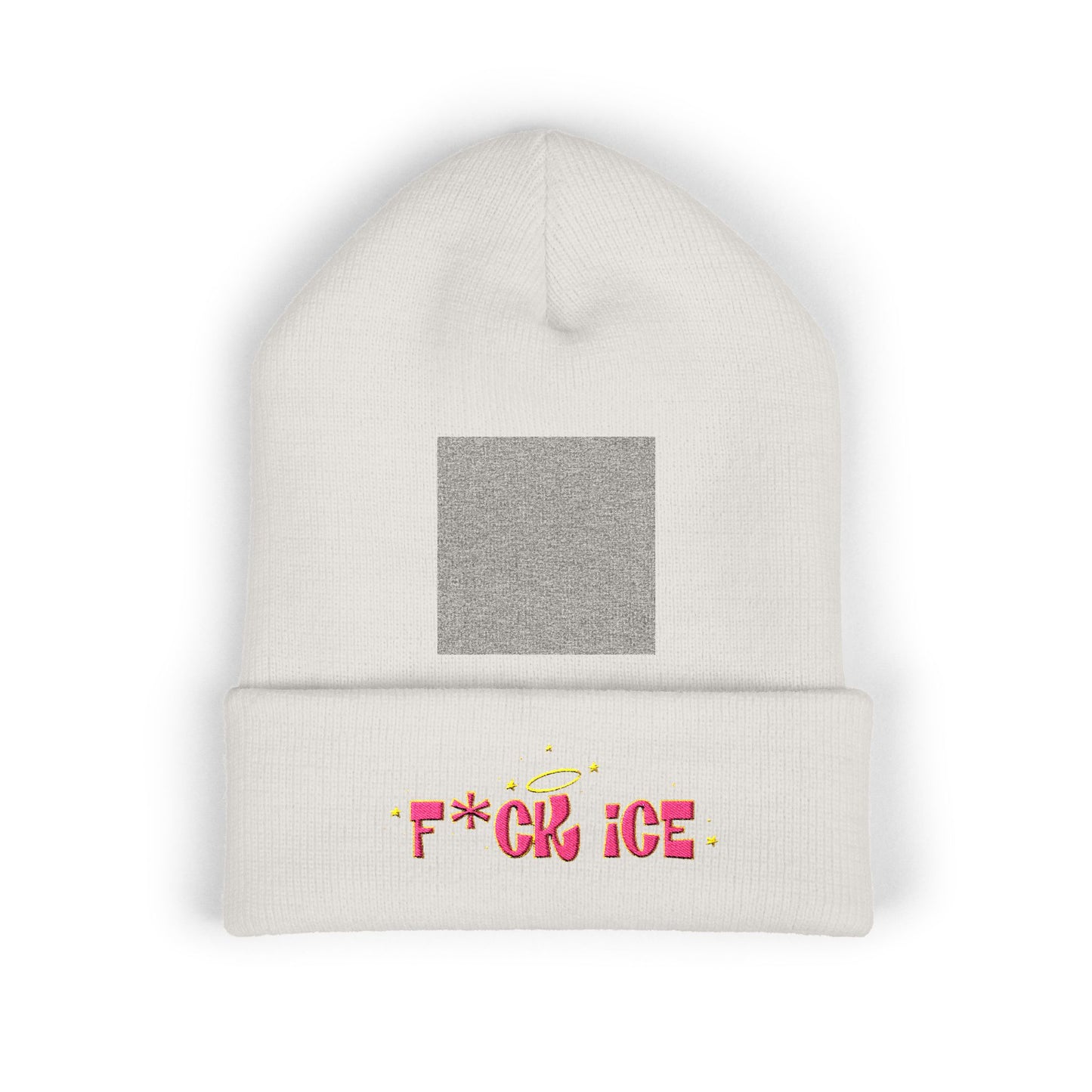 ‘F*ck ice’ Classic Cuffed Beanie (Embroidery)