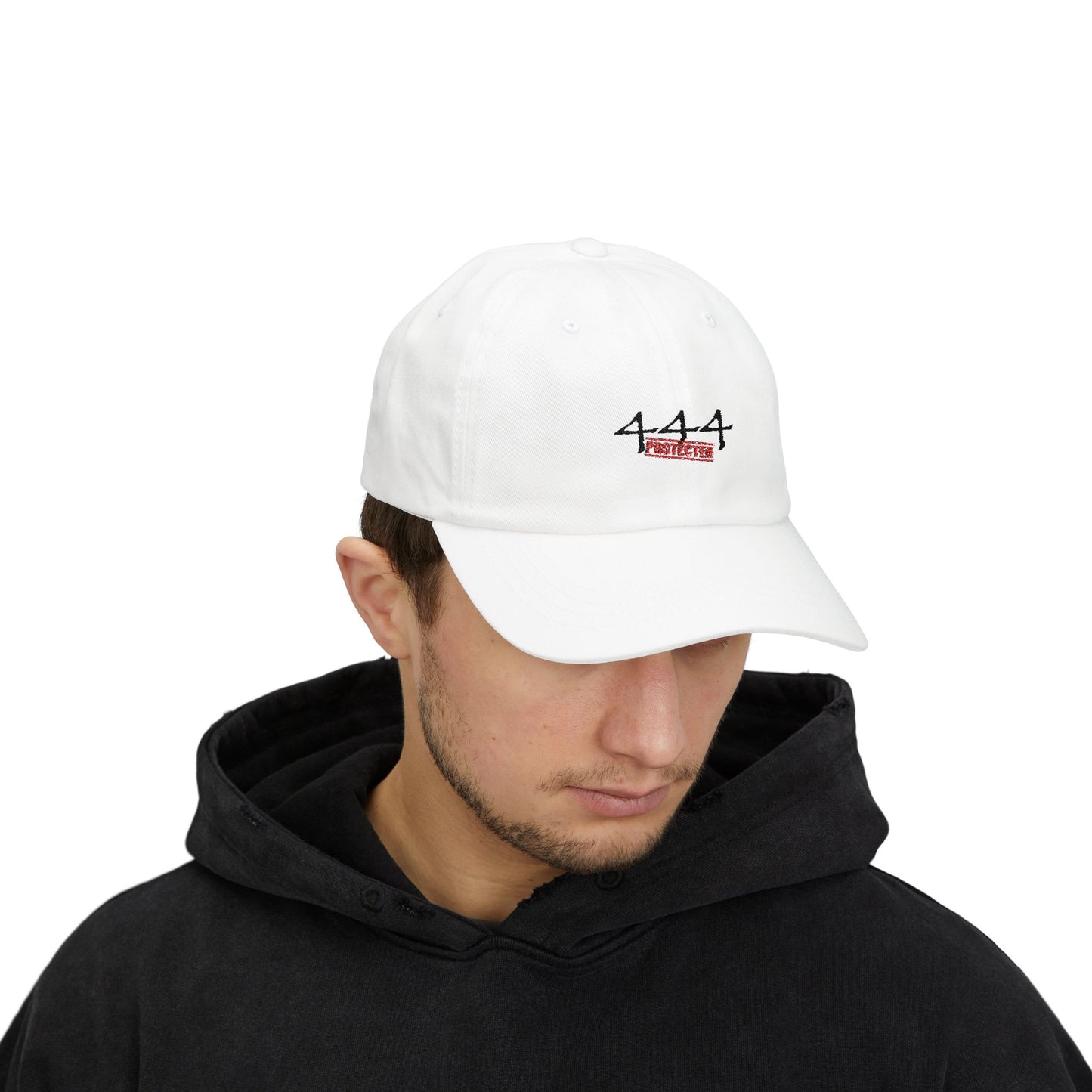 Classic Dad Cap - 444 Protected White Cap for Casual Style