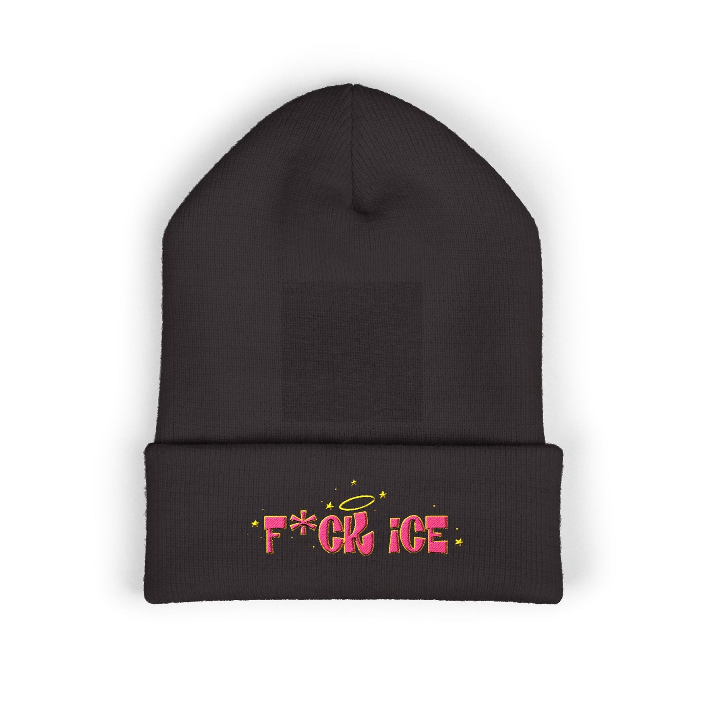 ‘F*ck ice’ Classic Cuffed Beanie (Embroidery)