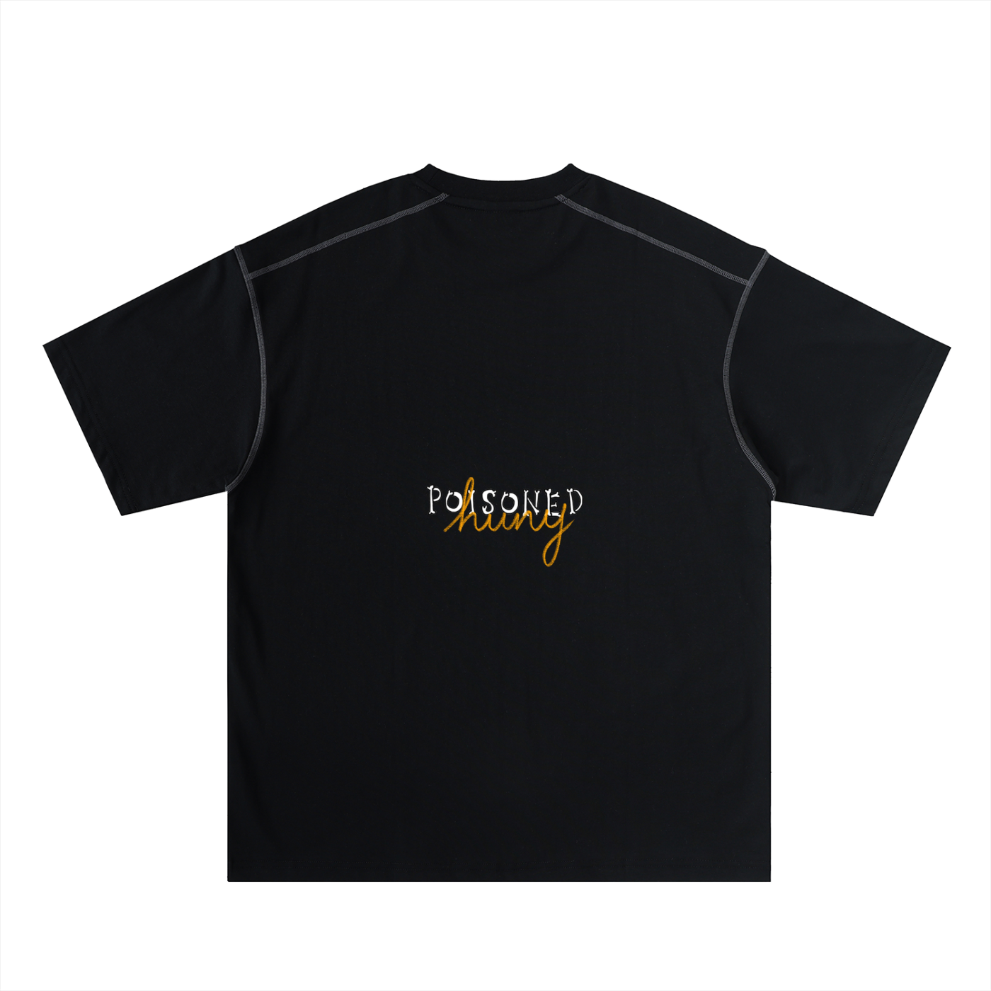 ‘It’s not clocking to you?’ Oversized Contrast-Stitched Cotton Tee