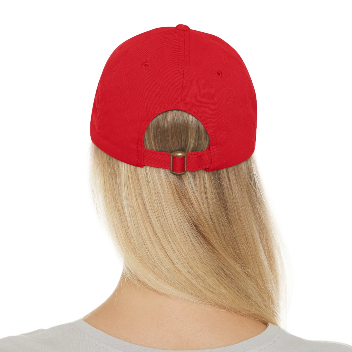 Brand logo Dad Hat with Leather Patch