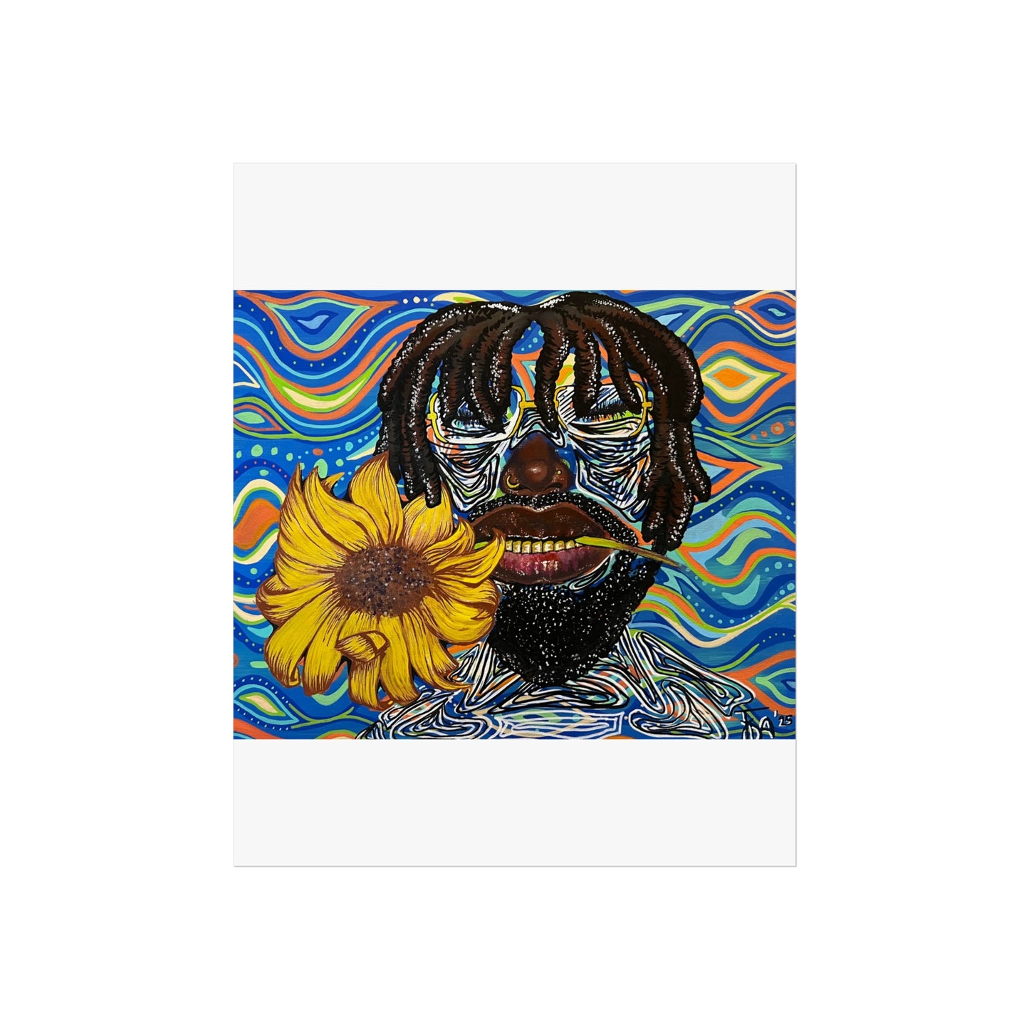 ‘Black boy bloom” Poster print