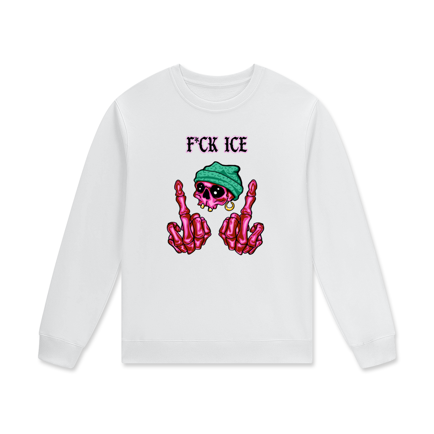 “Skull boi f*ck ice” Streetwear Unisex Cotton Pullover