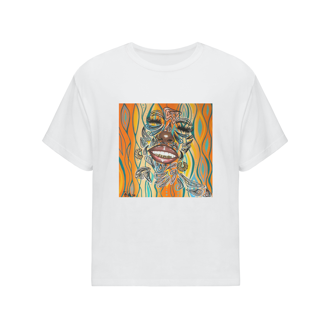‘Smile’ Streetwear Oversized Cotton T-Shirt
