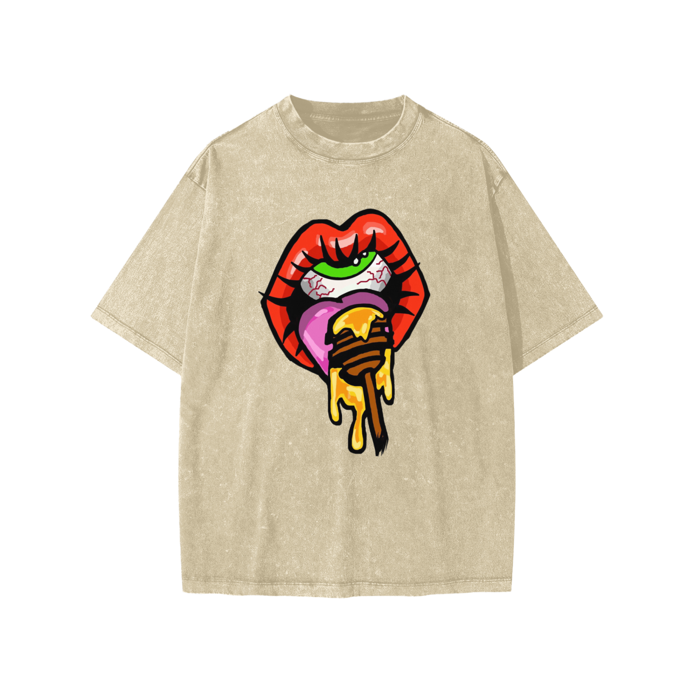 ‘Huny dipper’ Snow Washed Kids' T-shirt