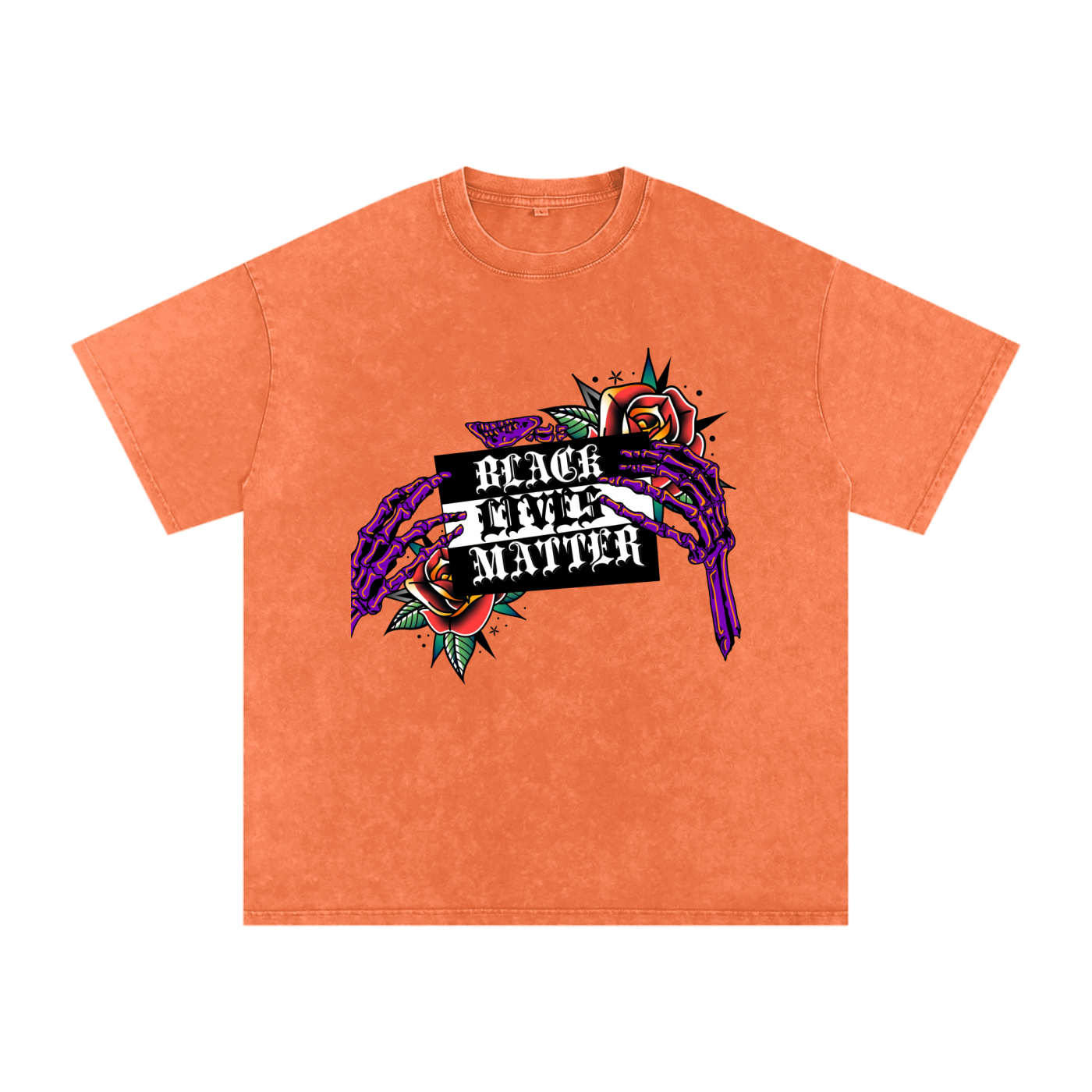 Black Lives Matter Acid Wash Oversize T-Shirt - 250 GSM