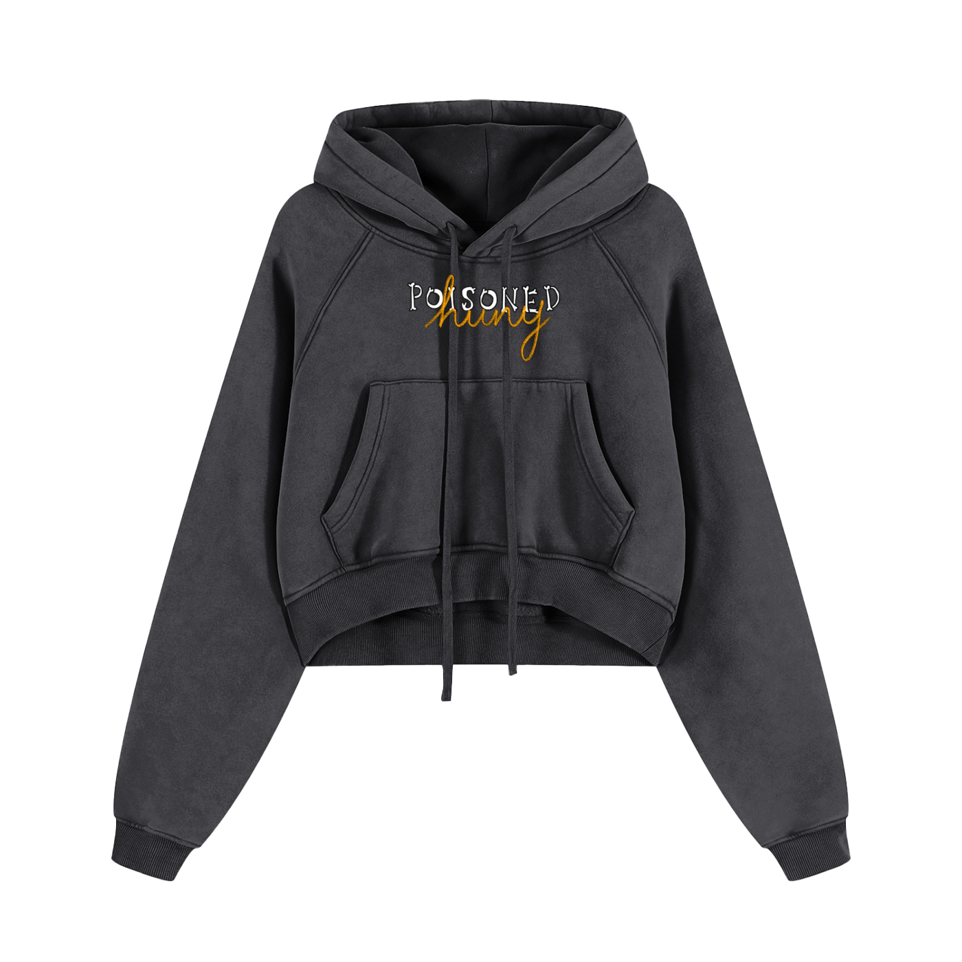 Brand logo Snow Washed Cropped Hoodie