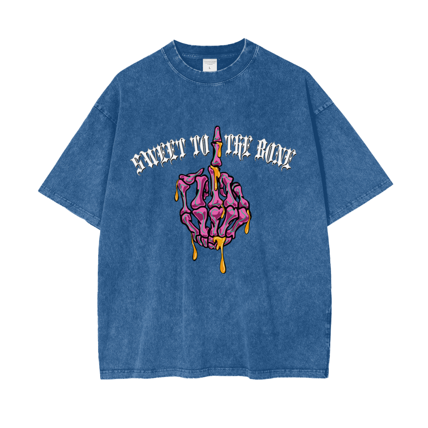 ‘Sweet to the bone’ Oversize Snow Washed T-Shirt