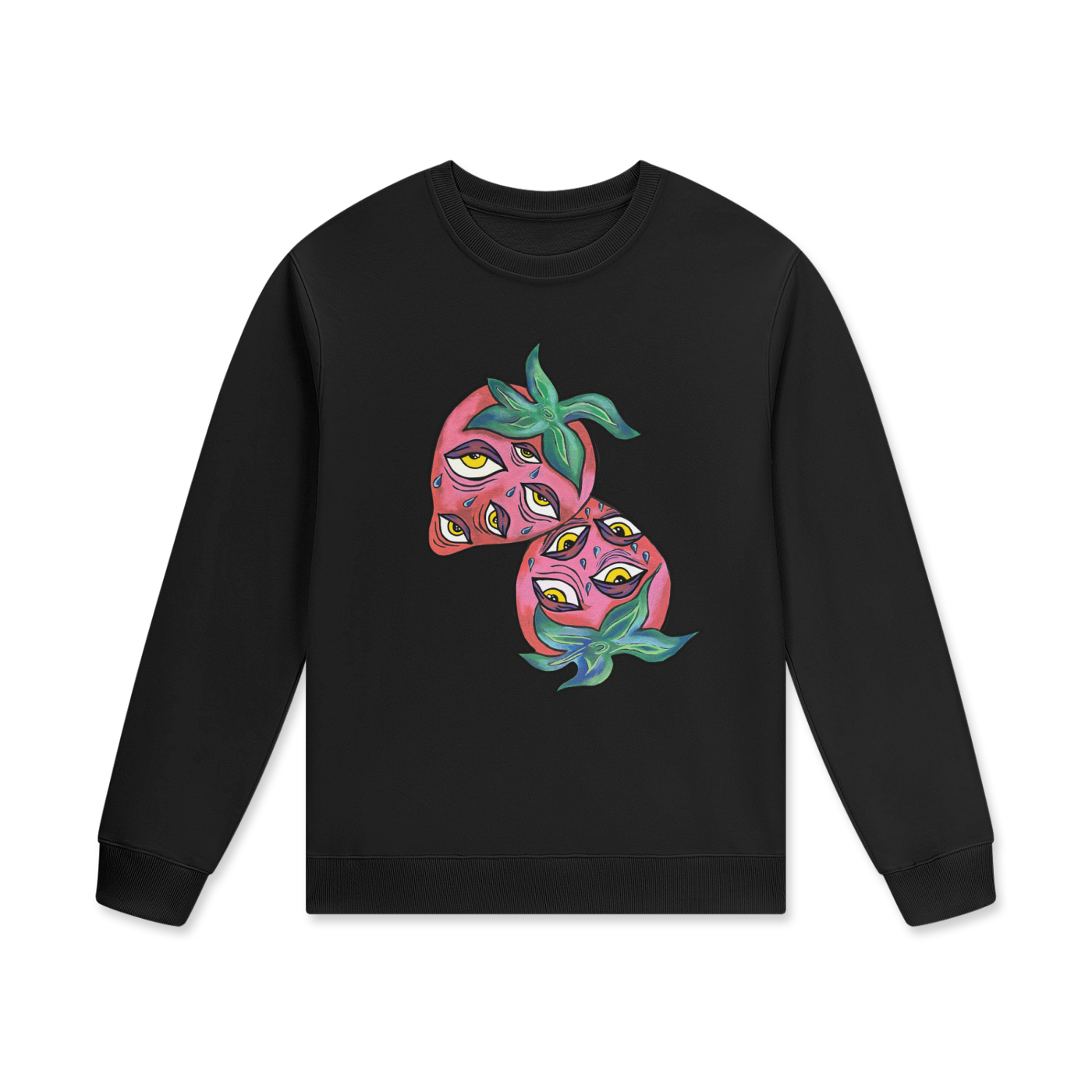 ‘Berry vision’ Streetwear Unisex Staple 100% Cotton Pullover