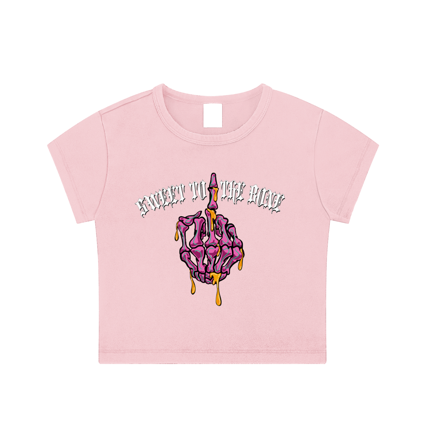 ‘Sweet to the bone’ Snow Washed Crop Top