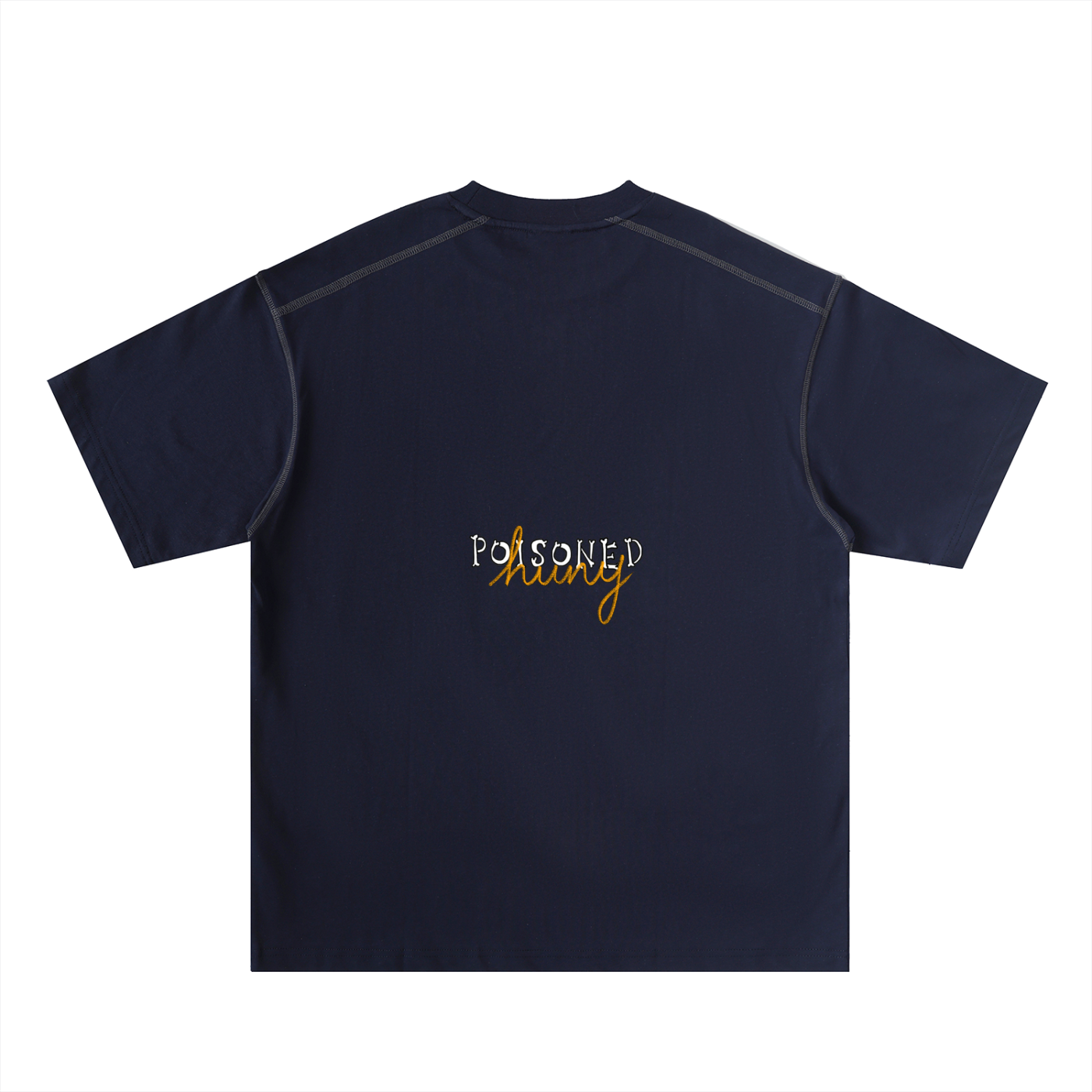 ‘It’s not clocking to you?’ Oversized Contrast-Stitched Cotton Tee